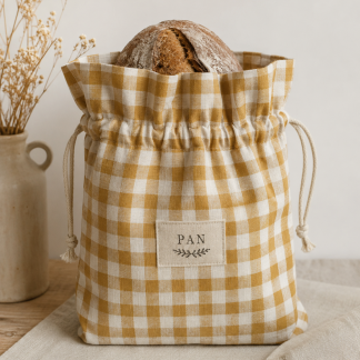 Bolsa de pan de lino